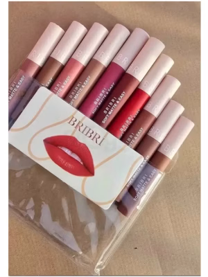 BRIBRI Matte Lip Gloss 10pcs set